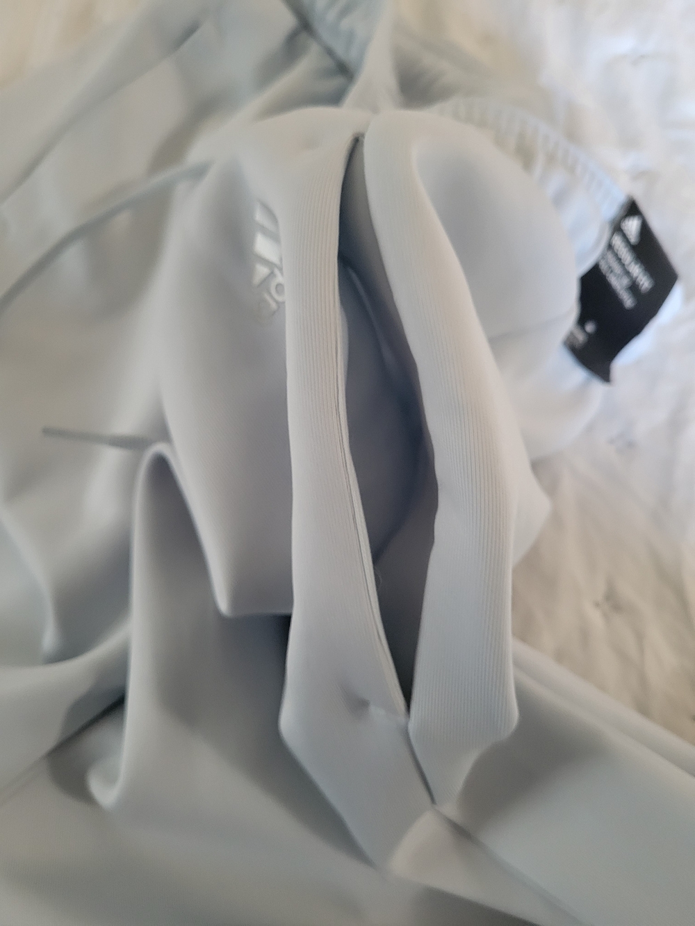 adidas Wide Leg Track Pants in Light Blue - Picture 14 of 14